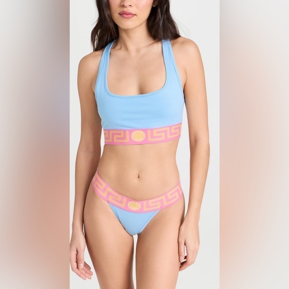Versace topeka underwear in blue pastel pink NWT XS